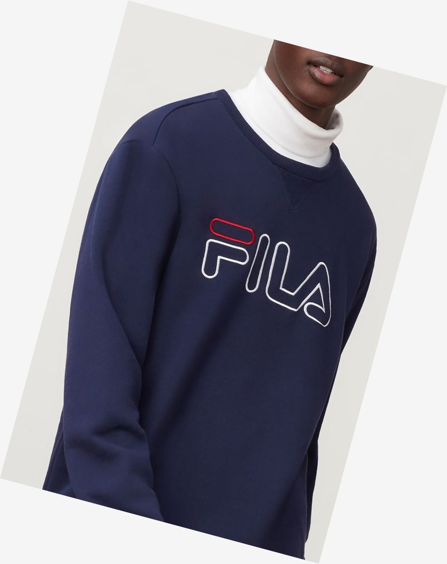 Fila Basil Sweatshirt Peac/Wht/Cred | NQMJW-2607