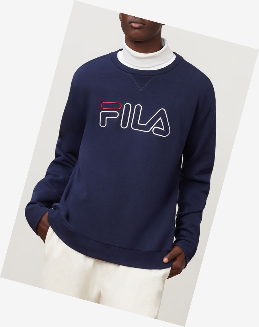 Fila Basil Sweatshirt Peac/Wht/Cred | ZOBND-4983