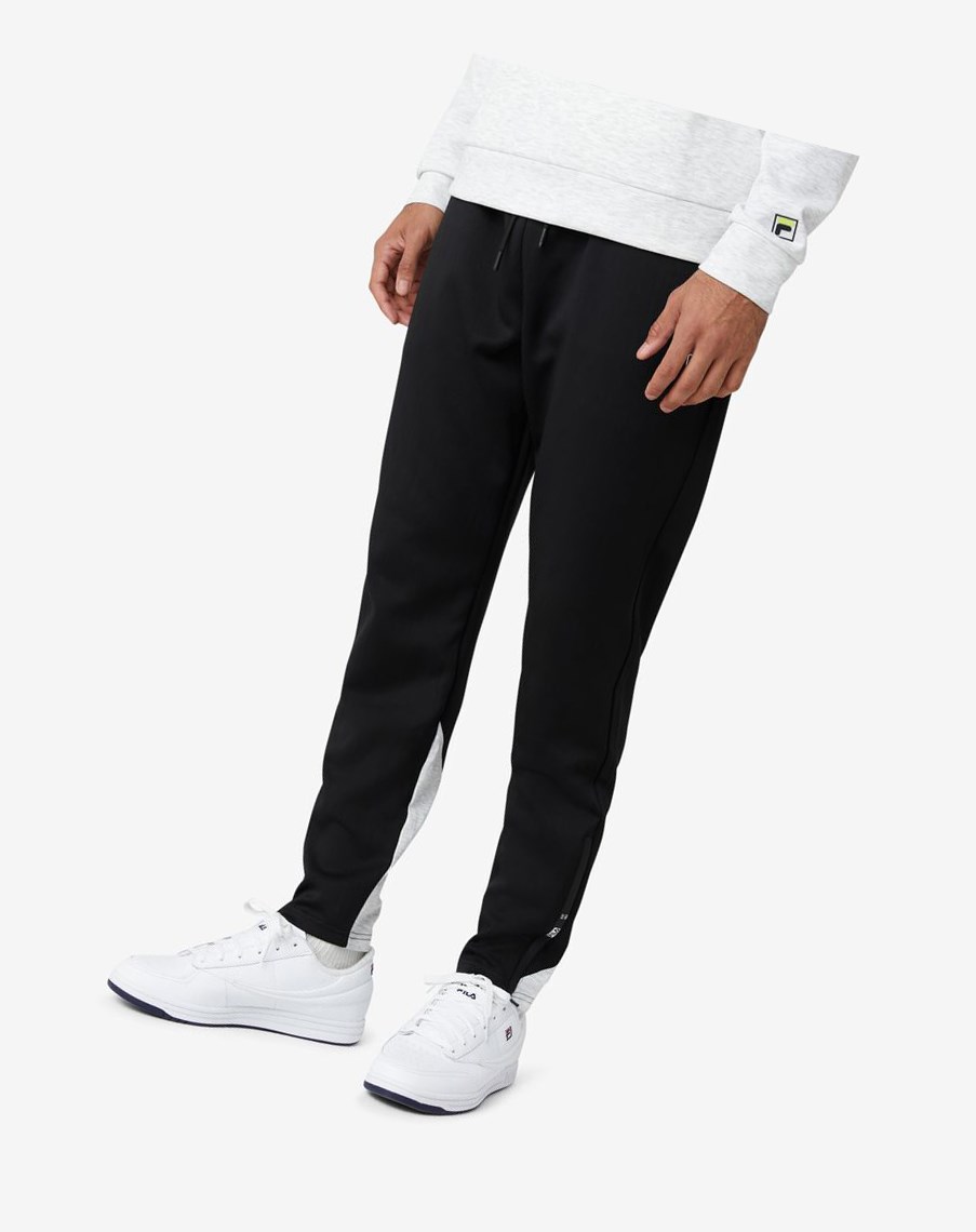 Fila Basset Tech Pant Czarne Głęboka Szare | CAUMY-1364