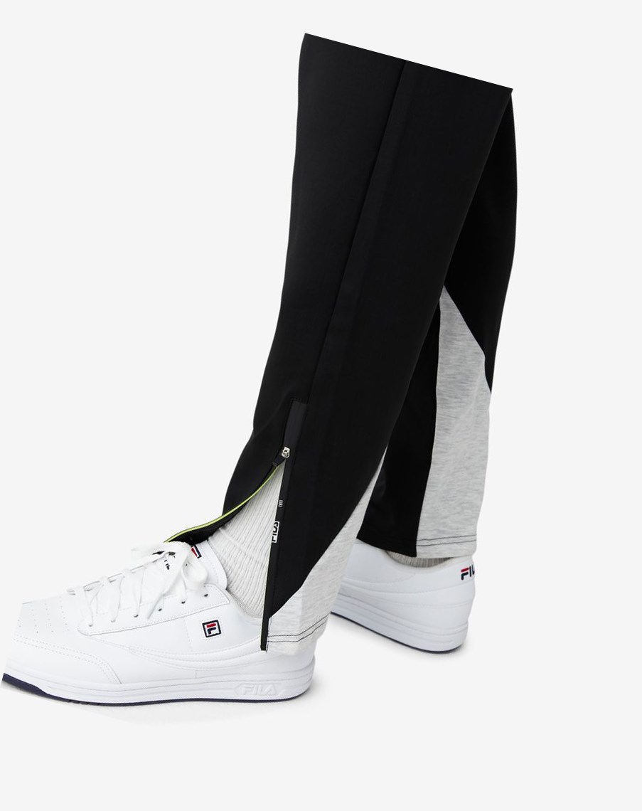 Fila Basset Tech Pant Czarne Głęboka Szare | CAUMY-1364