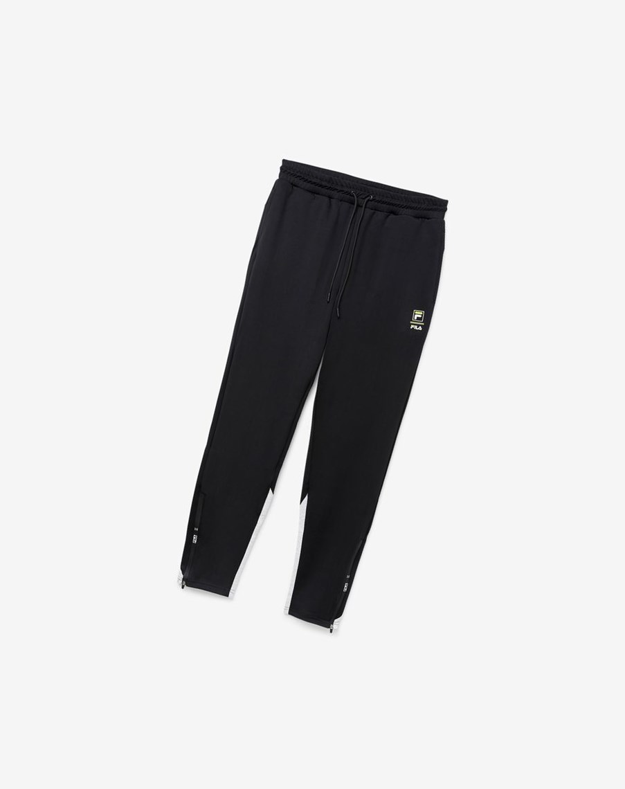 Fila Basset Tech Pant Czarne Głęboka Szare | GKHLC-0915