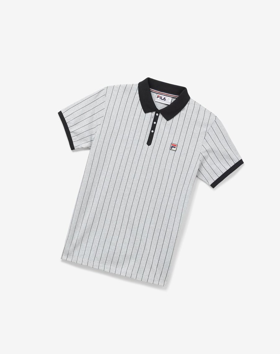 Fila Bb1 Polo Szare | BWGMU-4508