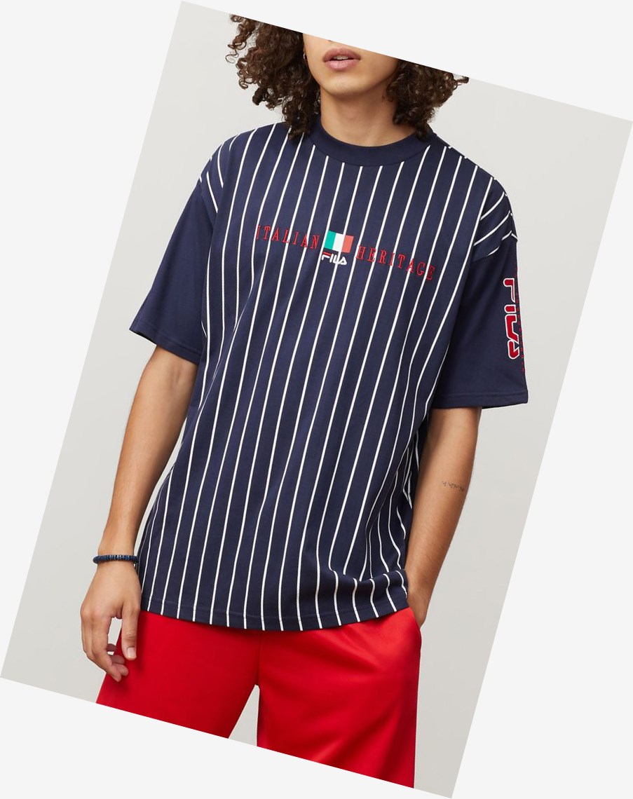 Fila Benjamin Tee Peac/Wht/Cred | EDCFT-3587