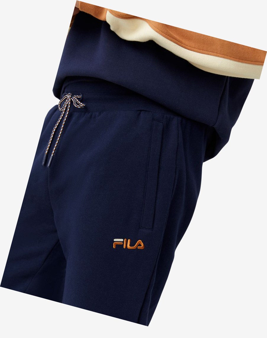 Fila Berson Pant 410 Peacoat / Bran / Bleached Sand | SJRWU-8613