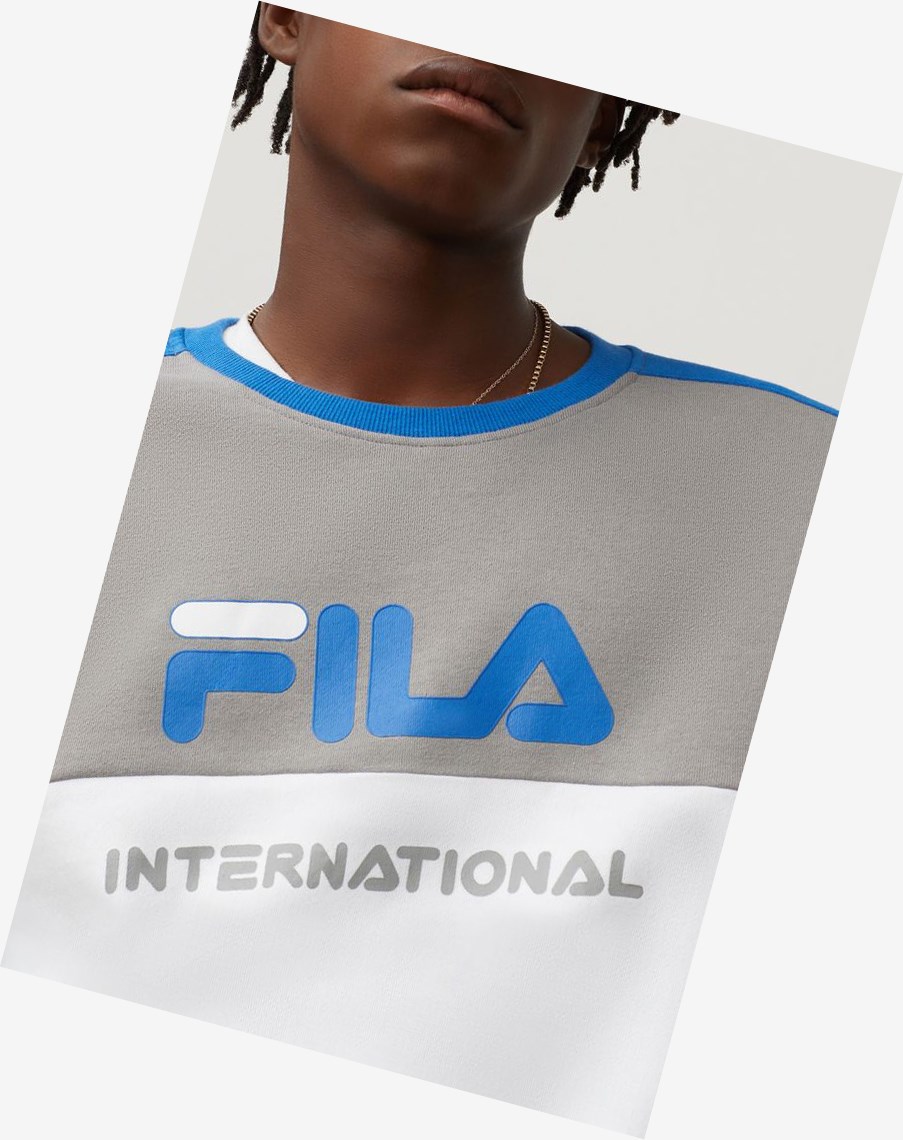 Fila Bravo Sweatshirt Fgry/Wht/Blk | GPVIR-3958