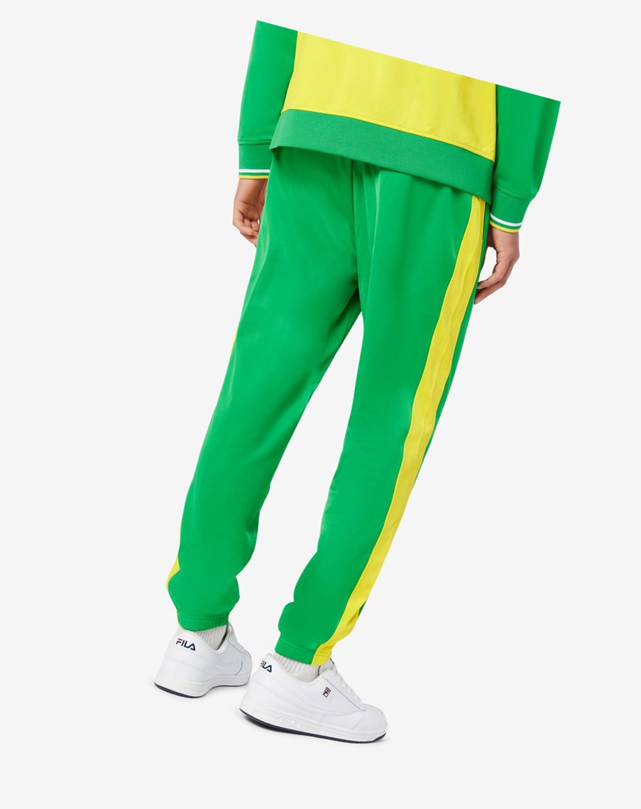 Fila Brazil Track Pant Zielone Żółte | OSKLH-9658