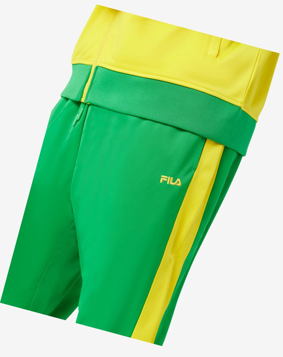 Fila Brazil Track Pant Zielone Żółte | OSKLH-9658