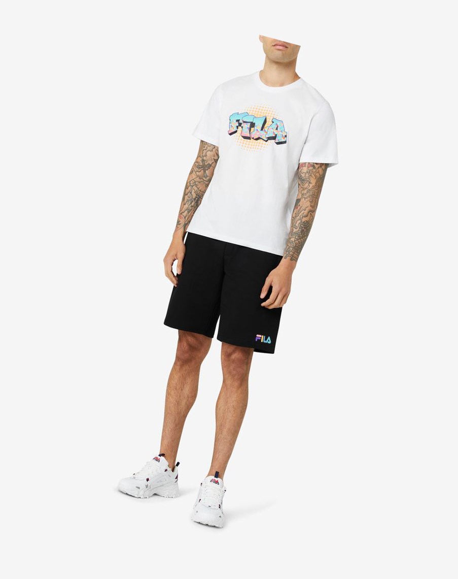 Fila Breckin Tee Białe | VMCFX-6429