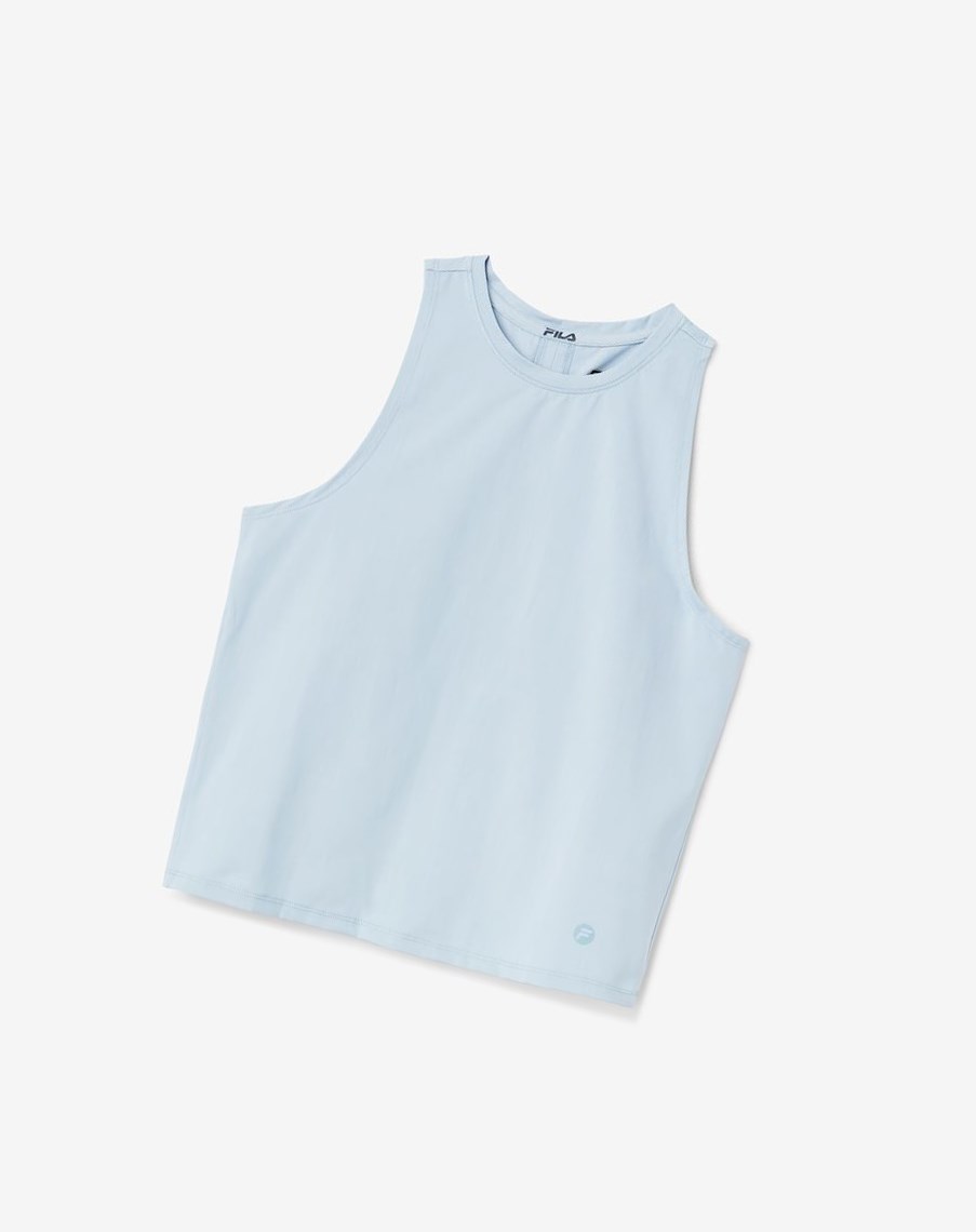 Fila Bring The Energy Tank Niebieskie | AIVQO-5493