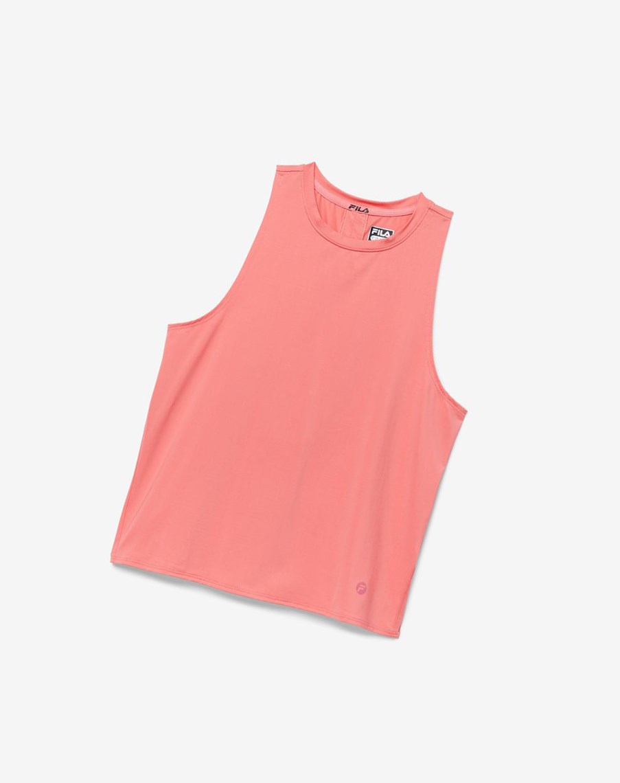 Fila Bring The Energy Tank Różowe | LTSQZ-8945