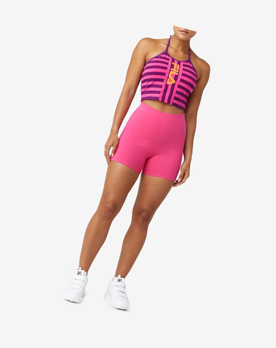 Fila Brinley Halter Tank Pomarańczowe | IRVLA-3257