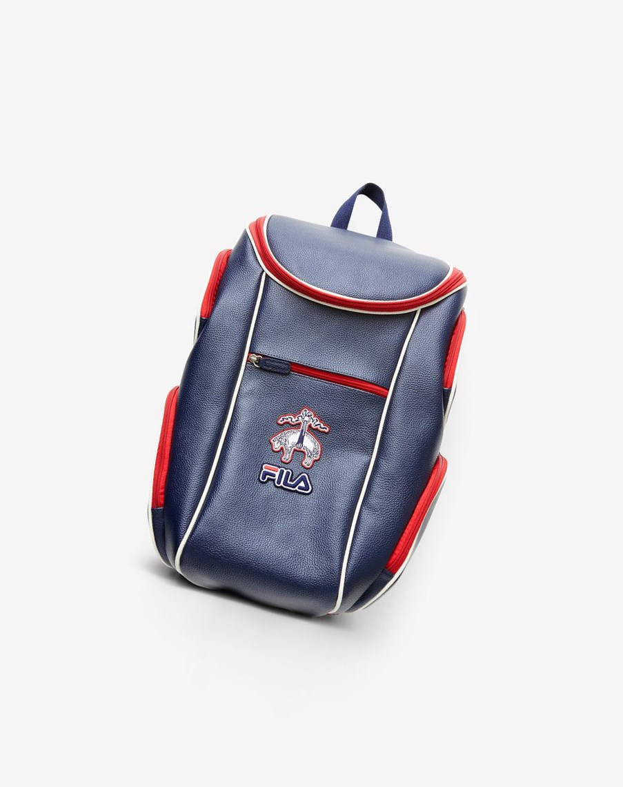 Fila Brooks Brothers X Fila Championship Backpack Granatowe | MRZXH-9201