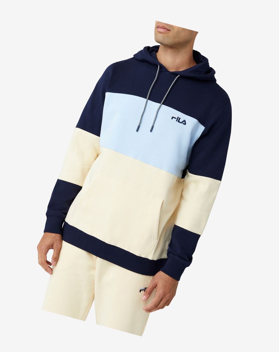 Fila Bryan Hoodie Głęboka Niebieskie | BDELN-4529