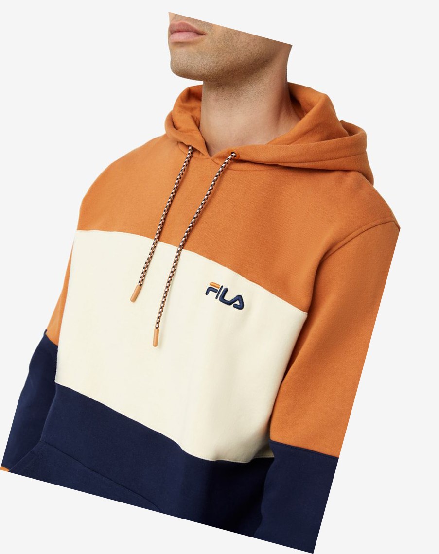 Fila Bryan Hoodie Niebieskie | URZFJ-2715