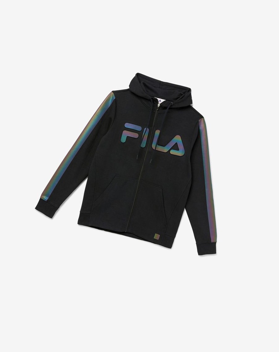 Fila Cadman Hoodie Czarne | YDNTO-4736