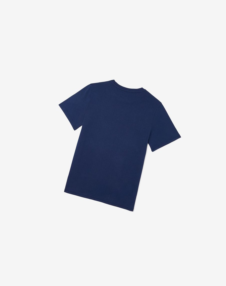 Fila Camden Printed Tee Granatowe | GRKOA-7241