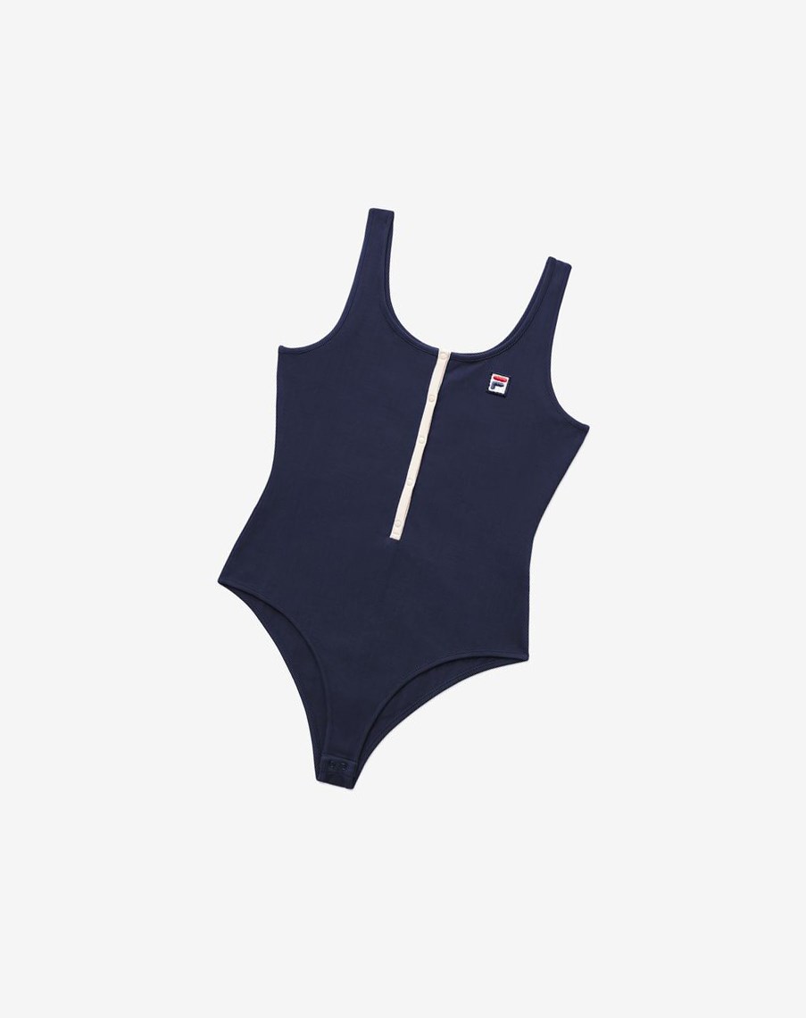 Fila Carlotta Bodysuit 410 Peacoat / Whisper Whte | BQWOF-6170