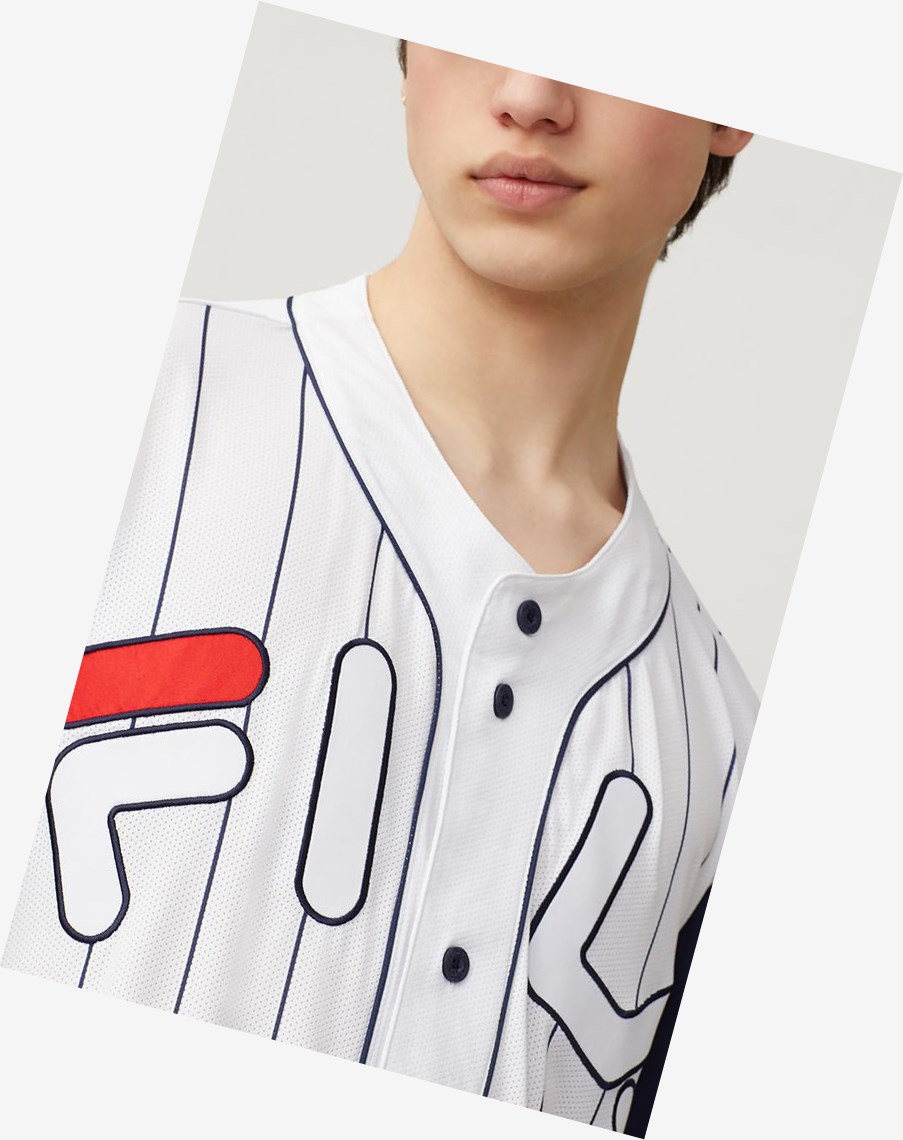 Fila Castro Jersey Wht/Peac | DFOQV-7148