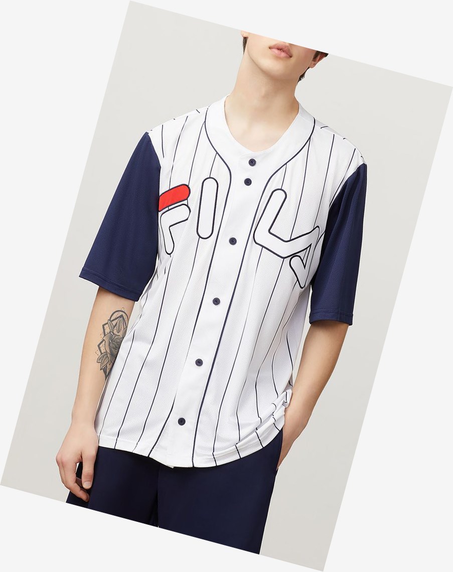 Fila Castro Jersey Wht/Peac | IXVGH-4798