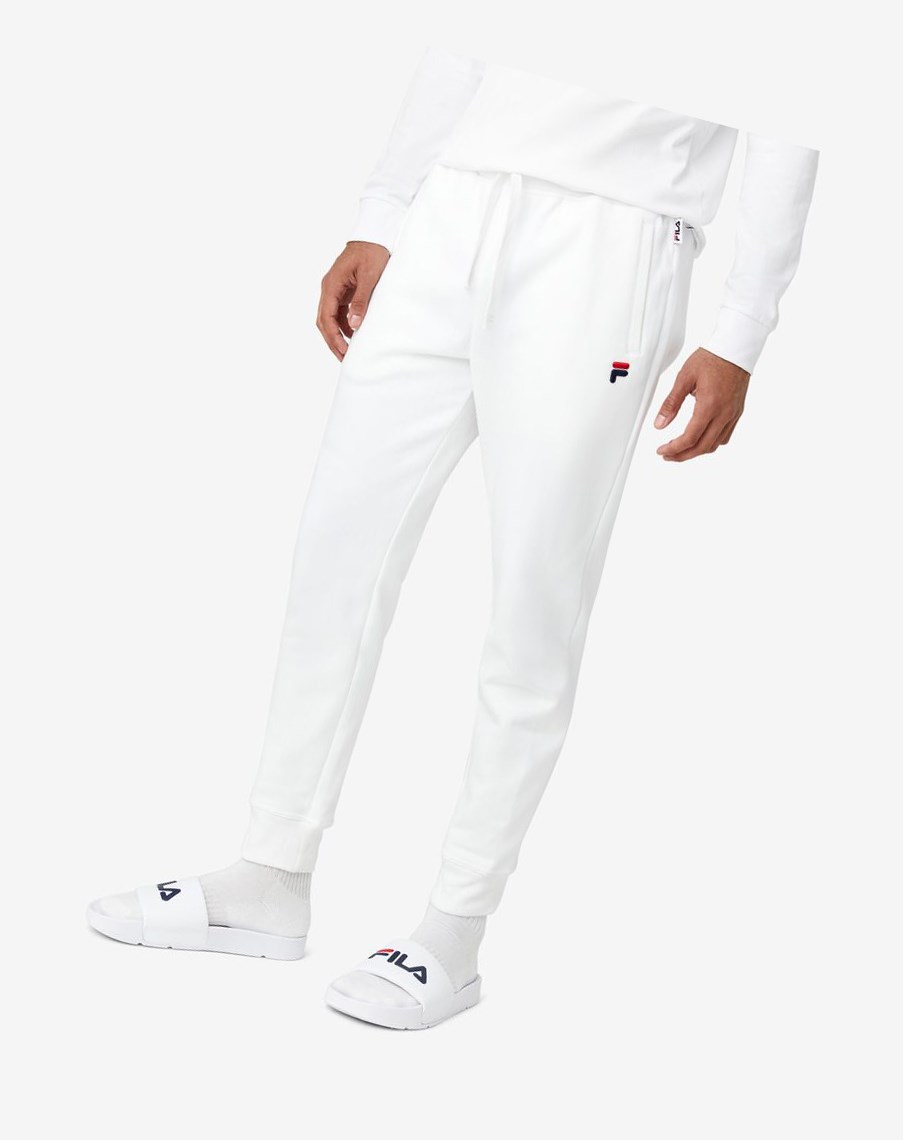 Fila Chardon Jogger Białe | PQOCV-7162