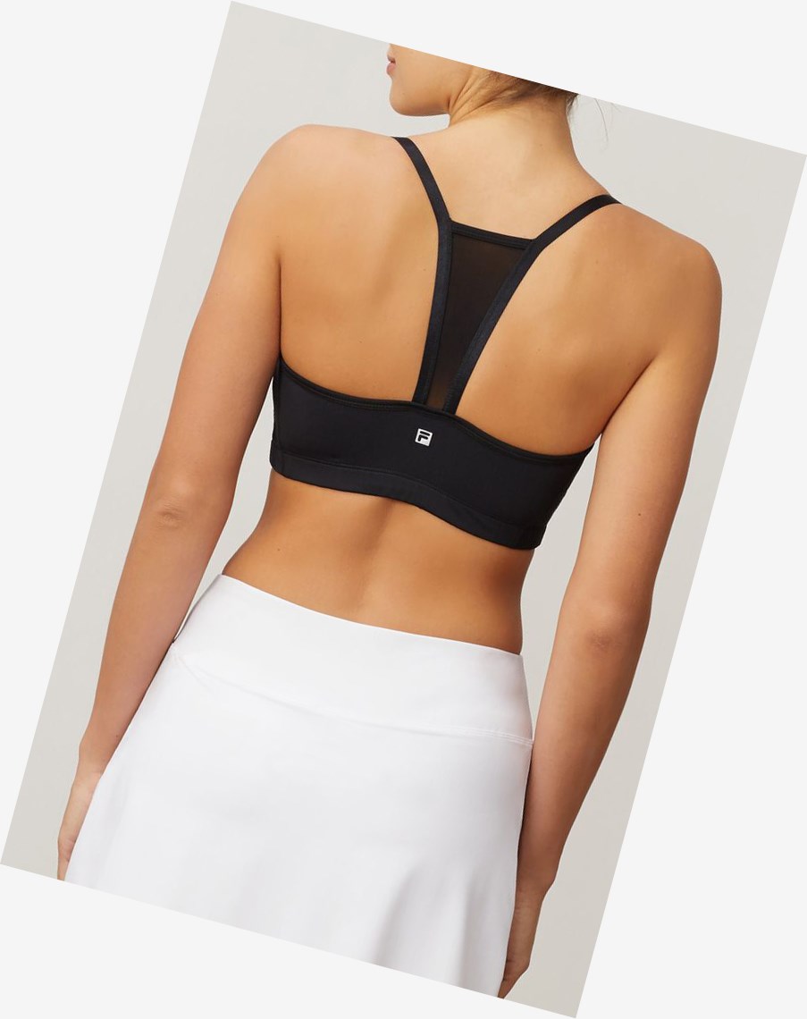 Fila Chudy Back Bra Czarne | WRDTE-5271