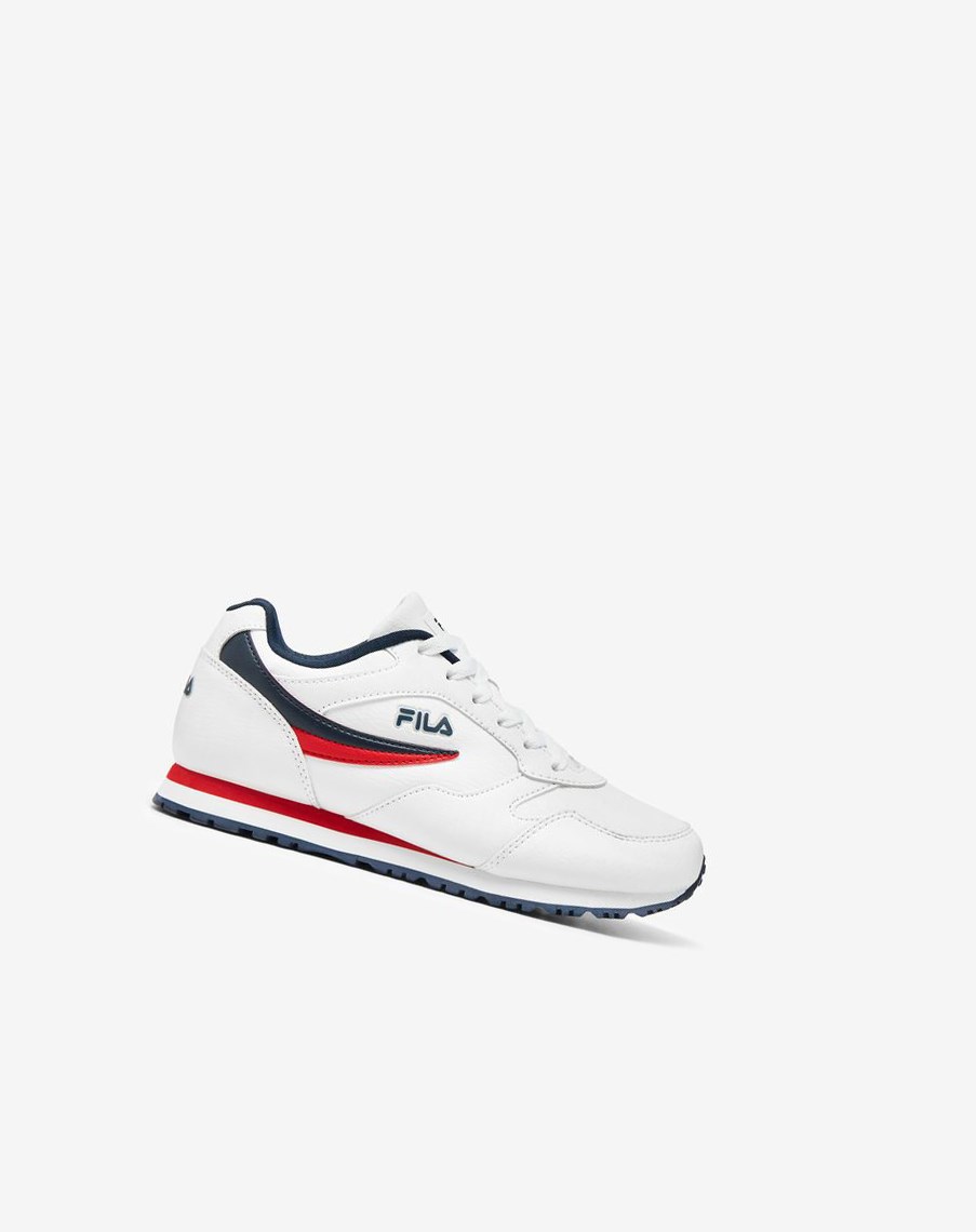 Fila Classico 18 Tenisa Shoes Białe Granatowe Czerwone | GUZHW-7314