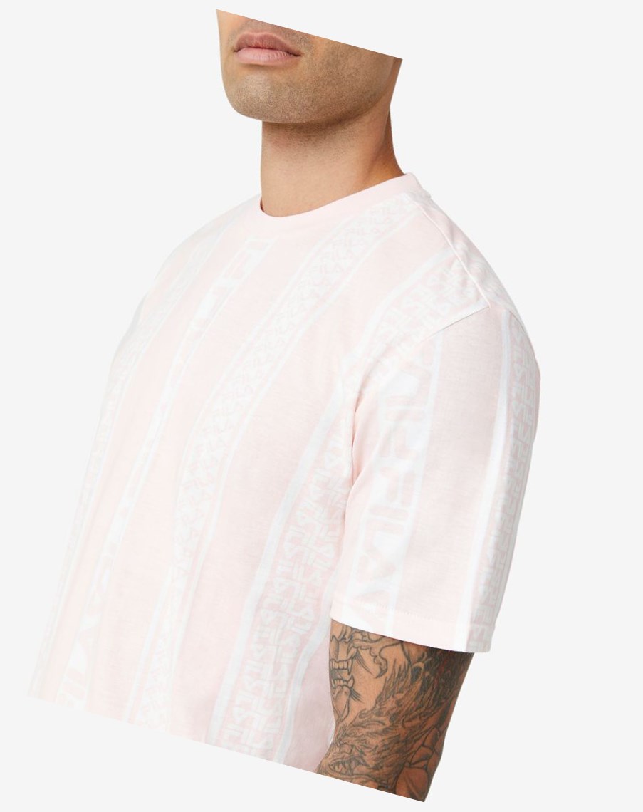 Fila Coda Tee 952 Pinkchalk | LDCFU-5906