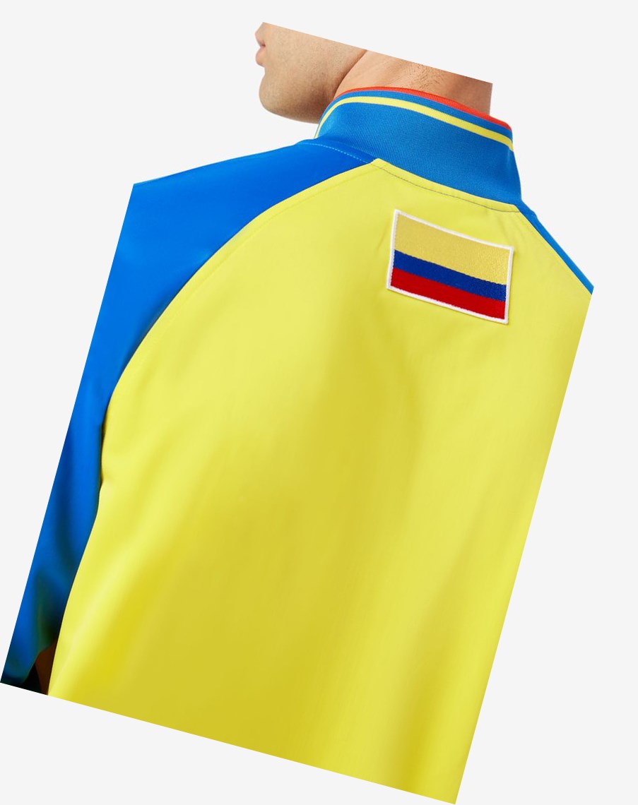 Fila Colombia Track Jacket Żółte Niebieskie Czerwone | HJBCR-4395