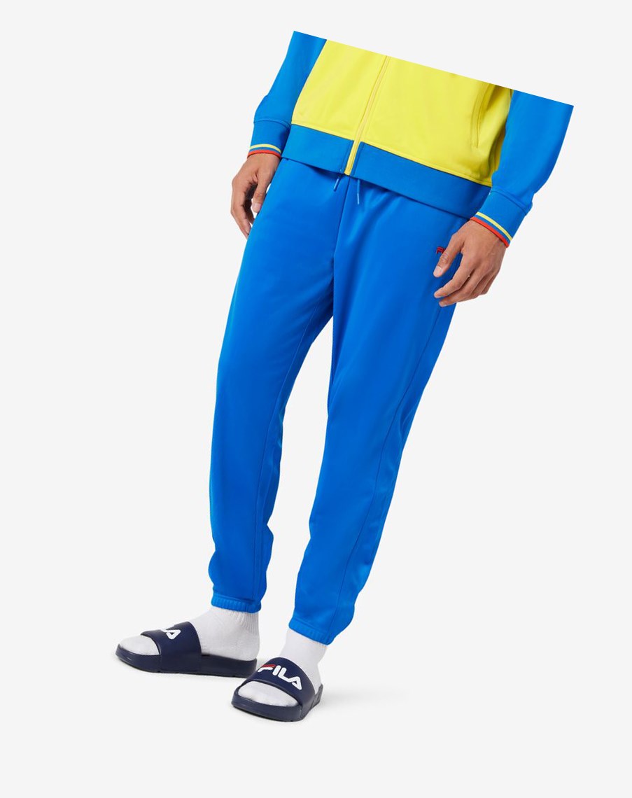 Fila Colombia Track Pant Niebieskie Czerwone | MUQEP-3842