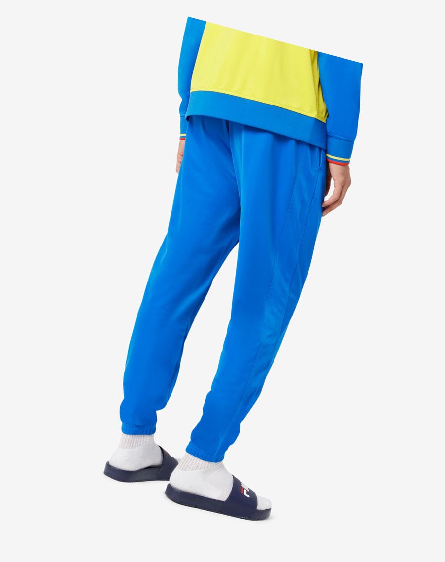 Fila Colombia Track Pant Niebieskie Czerwone | MUQEP-3842