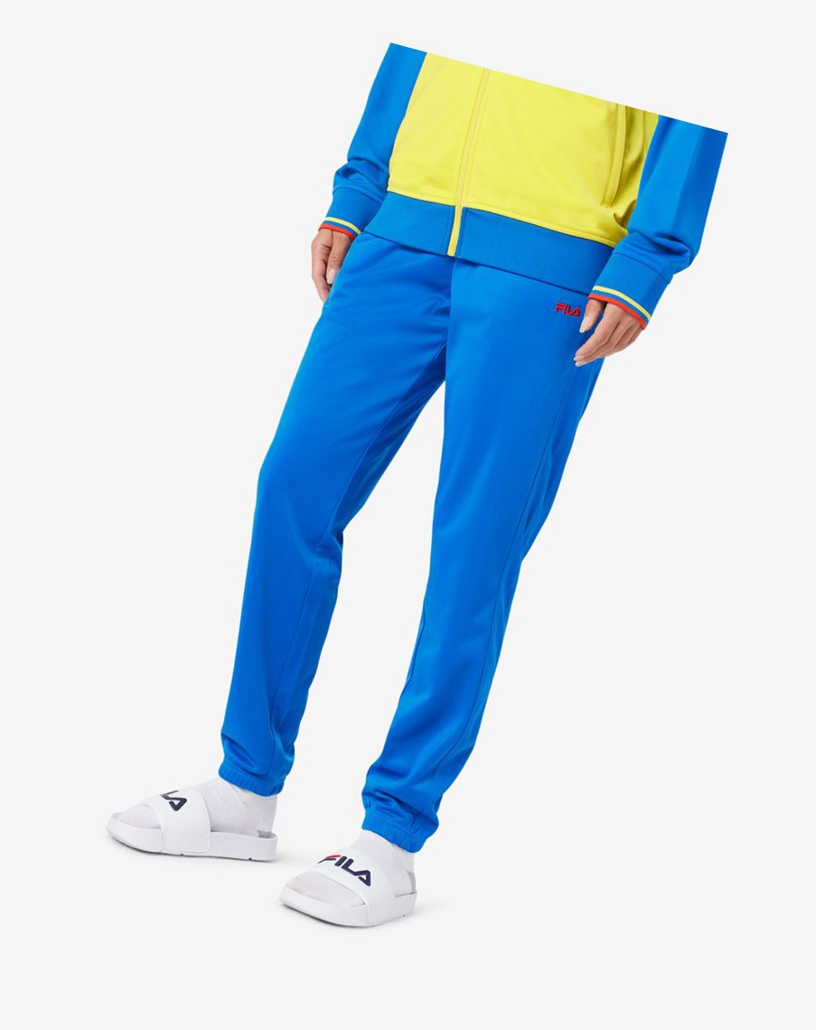 Fila Colombia Track Pant Niebieskie Czerwone | MUQEP-3842