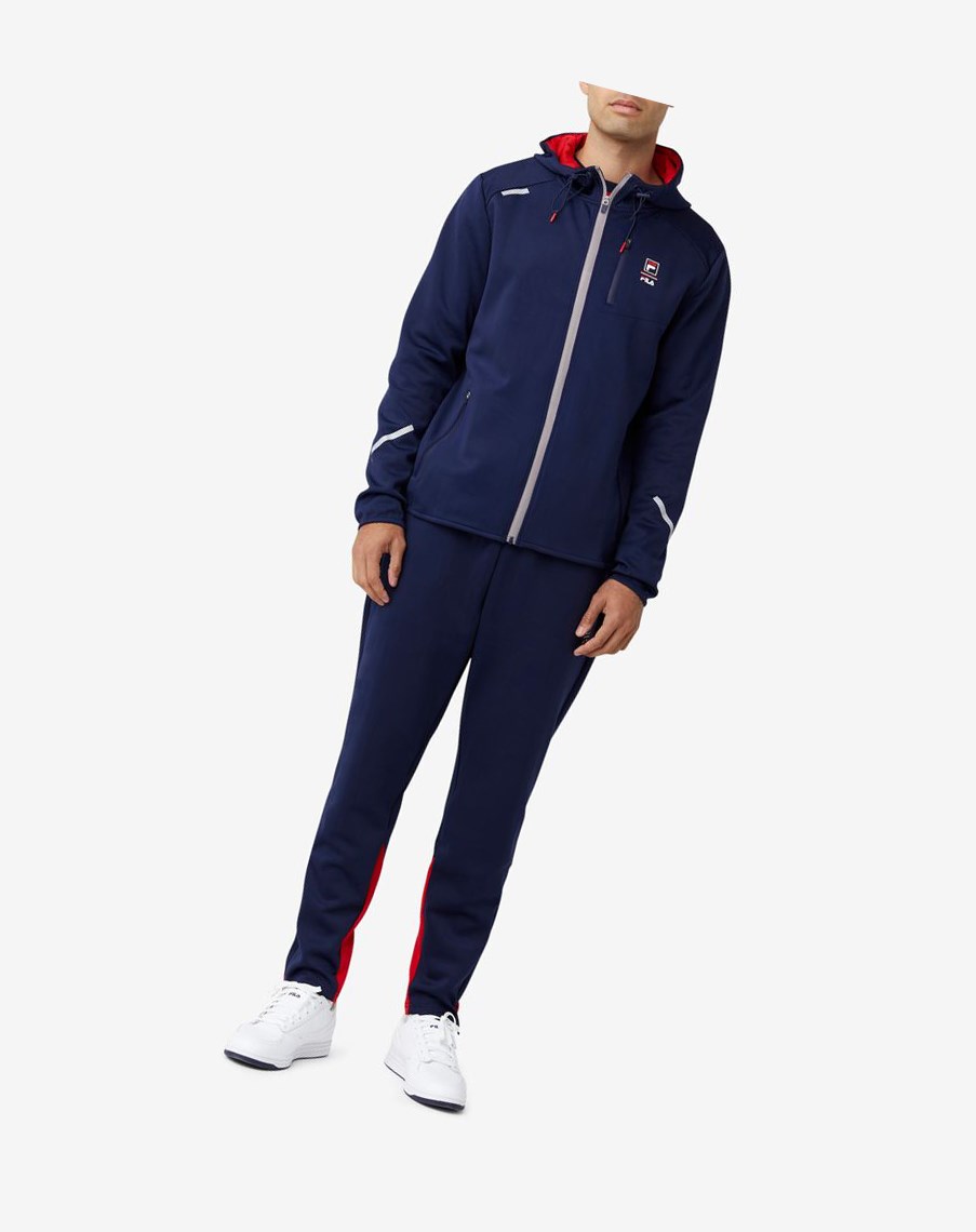 Fila Coulty Tech Hoodie Czerwone | TEJYZ-3295