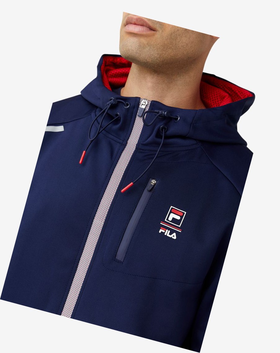 Fila Coulty Tech Hoodie Czerwone | TEJYZ-3295