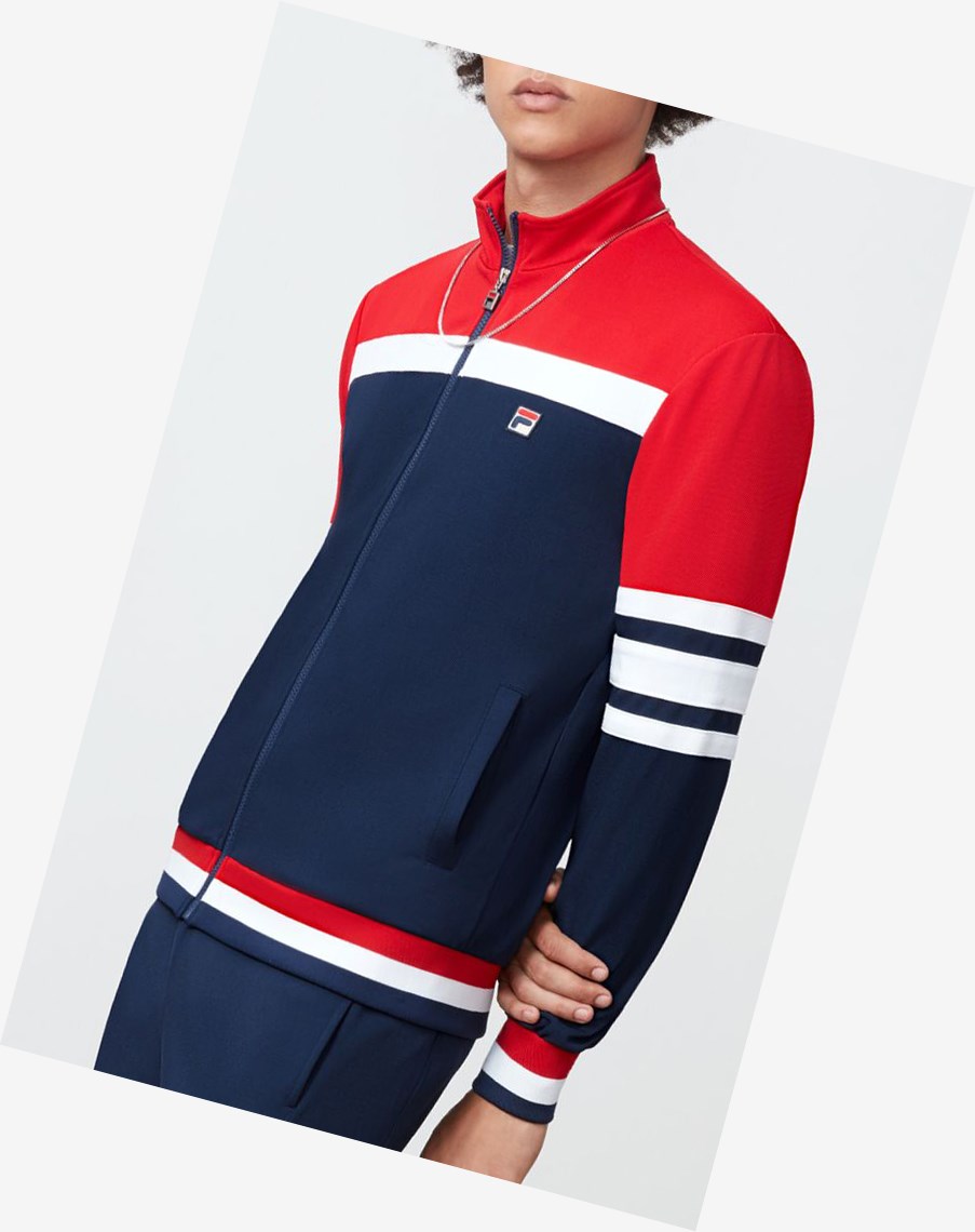 Fila Courto Jacket Cred/Navy/Wht | HTOUE-2074