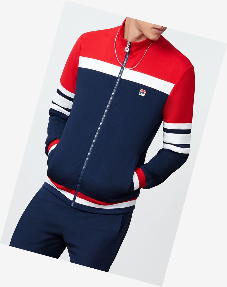 Fila Courto Jacket Cred/Navy/Wht | JWKGB-5314