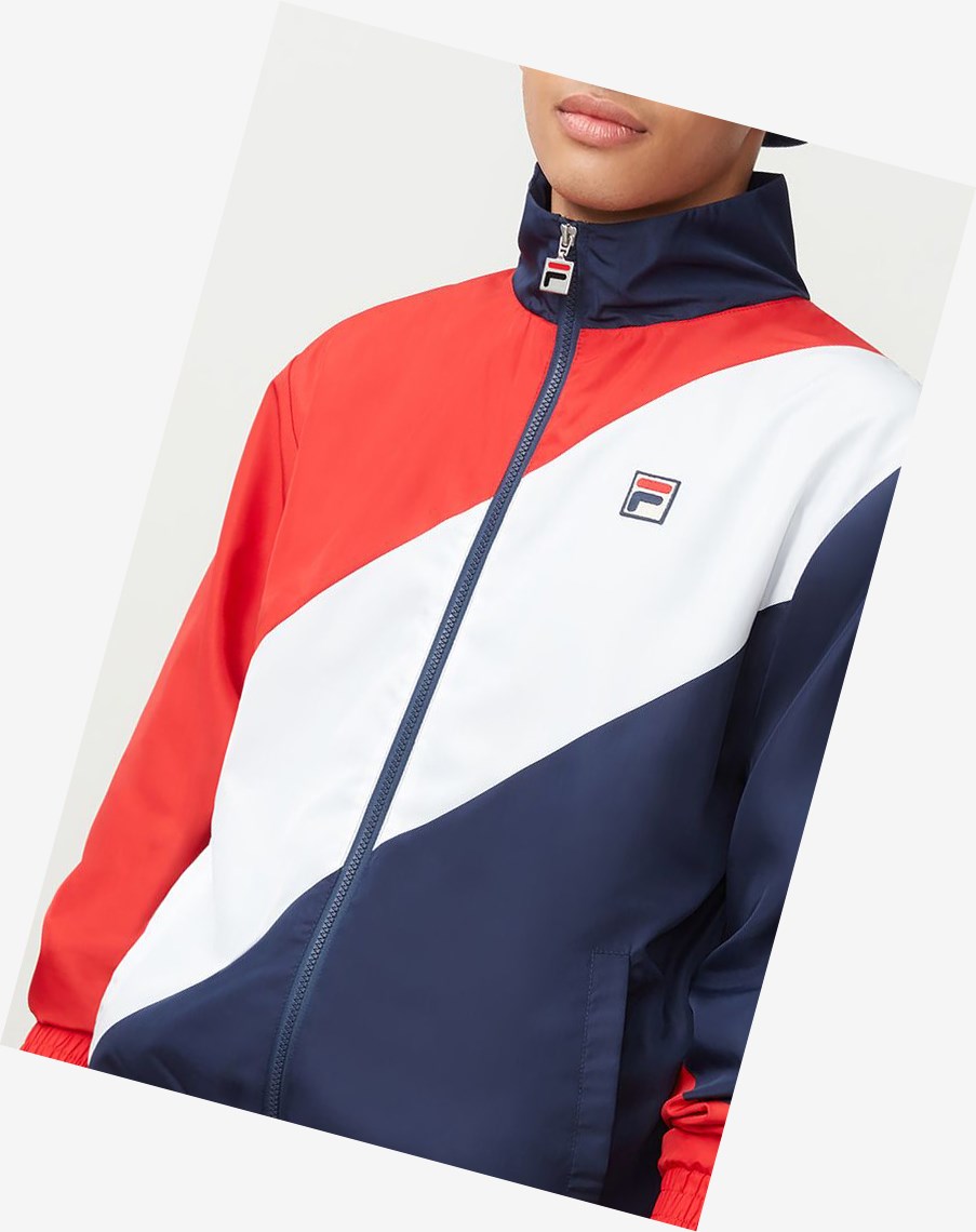 Fila Cruz Windbreaker Cred/Peac/Wht | HYGSC-5617