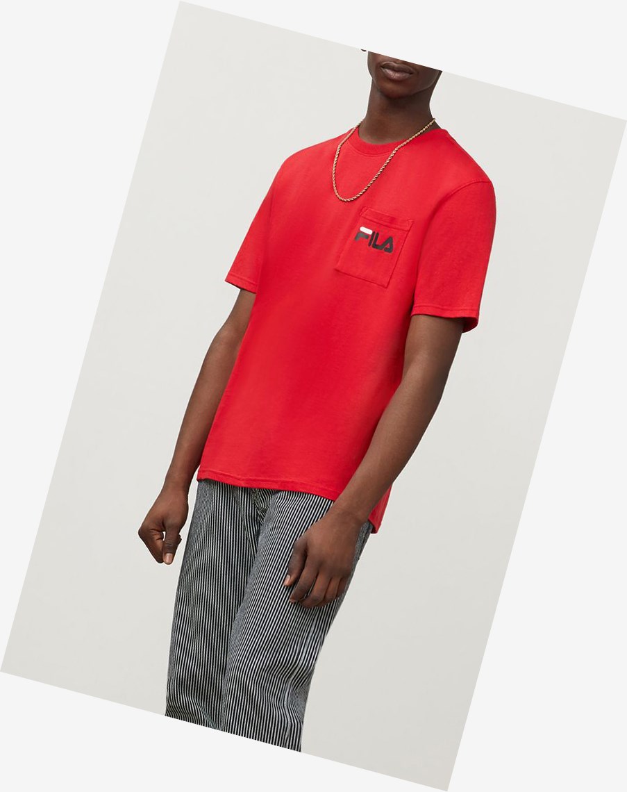 Fila Curtis Pocket Tee Chinesred | DMZXW-2516