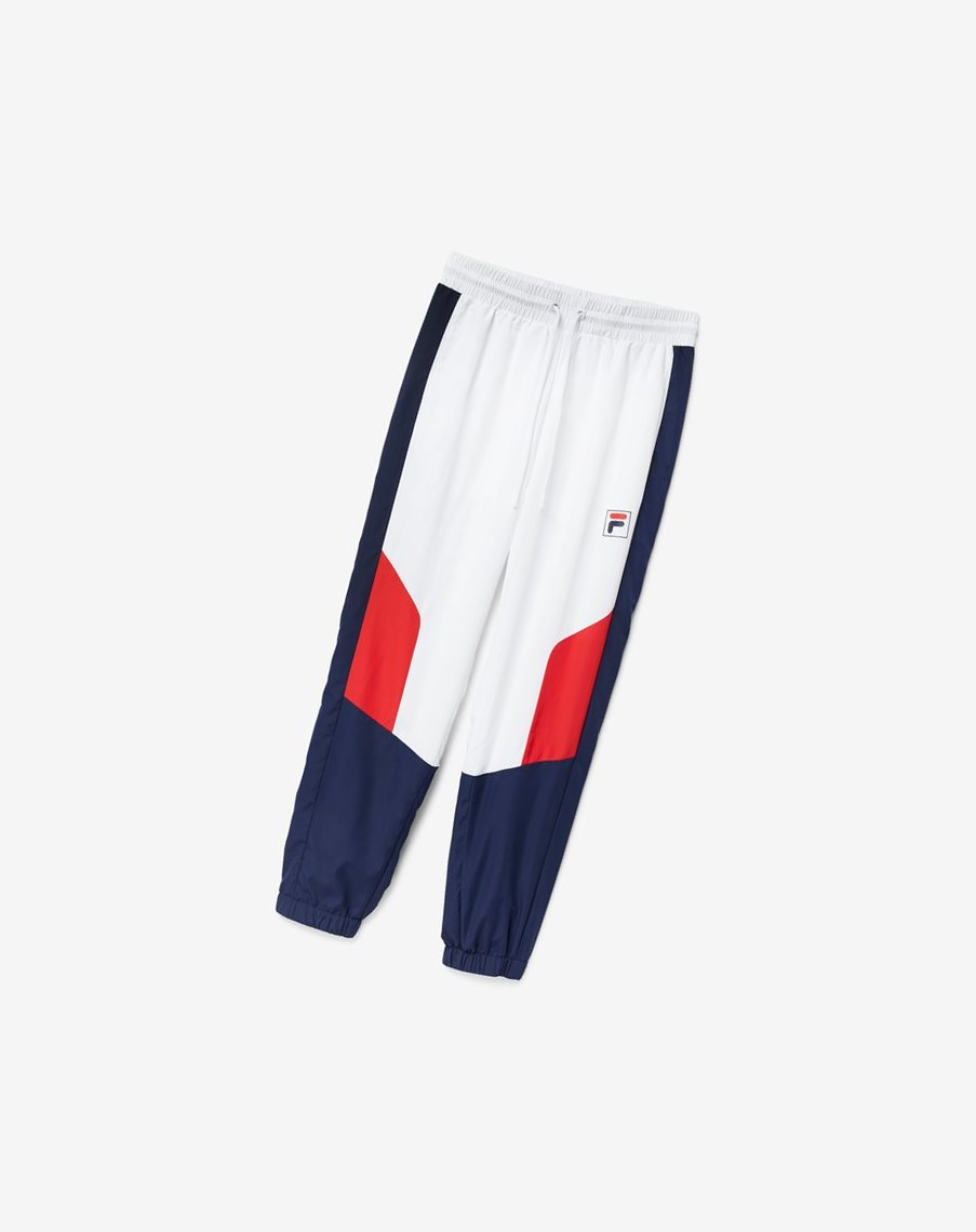 Fila Cyril Pant Białe Czerwone | UXDJT-3049