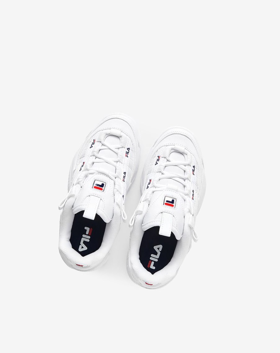 Fila D-formation Sneakers Białe Granatowe Czerwone | ANVRW-8036