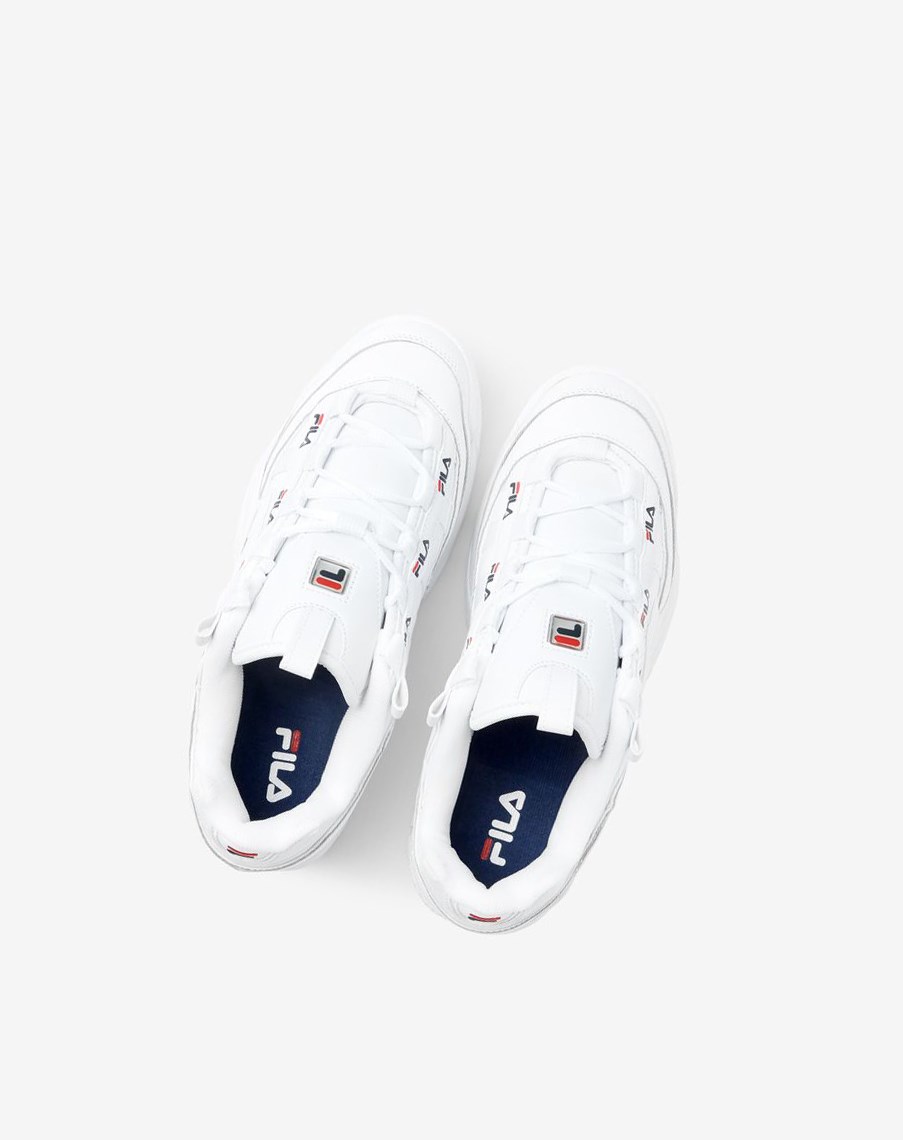 Fila D-formation Sneakers Białe Granatowe Czerwone | MYWBD-9814