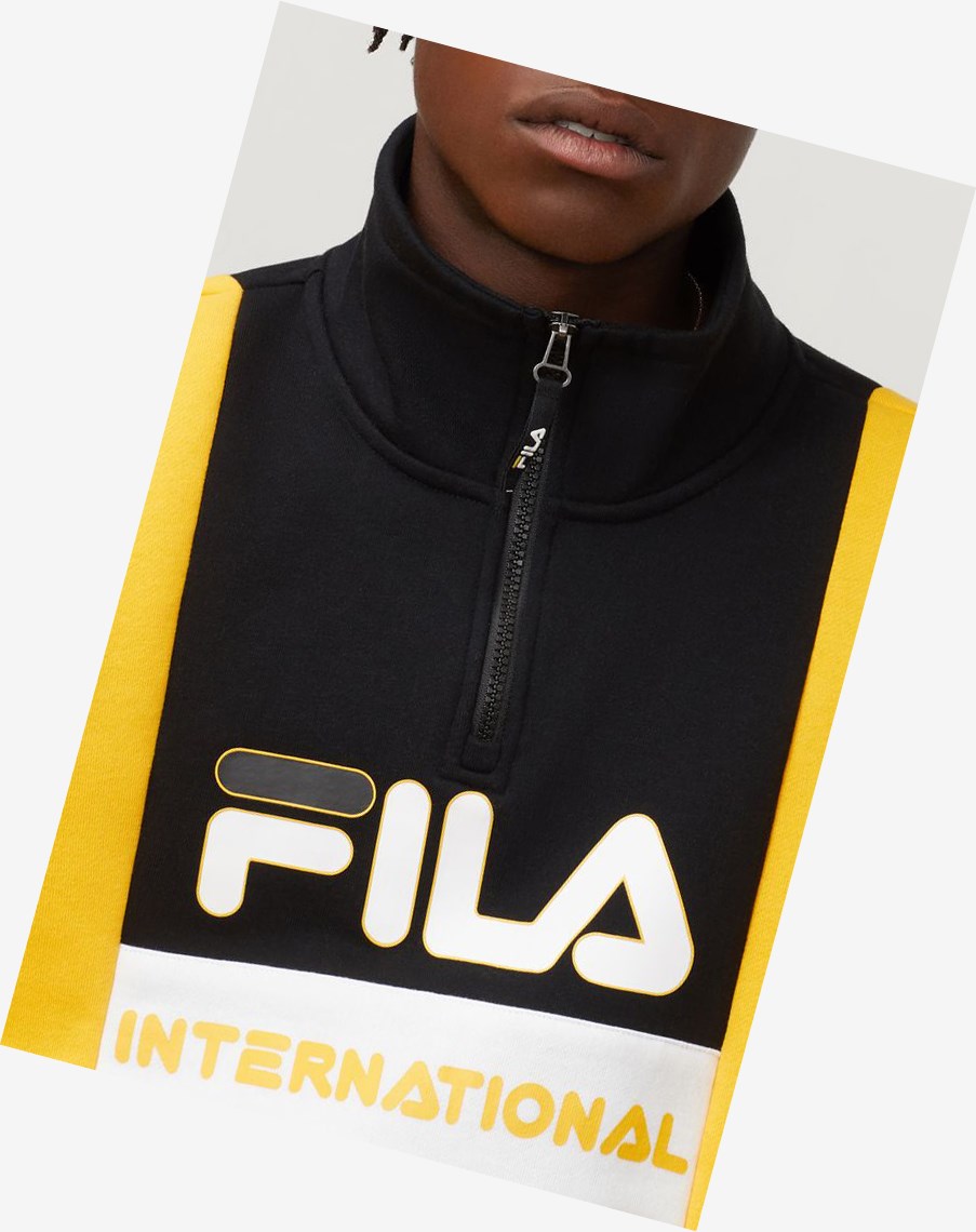 Fila Damiano Funnel Neck Sweatshirt Gfus/Blk/Wht | IZWCS-5814