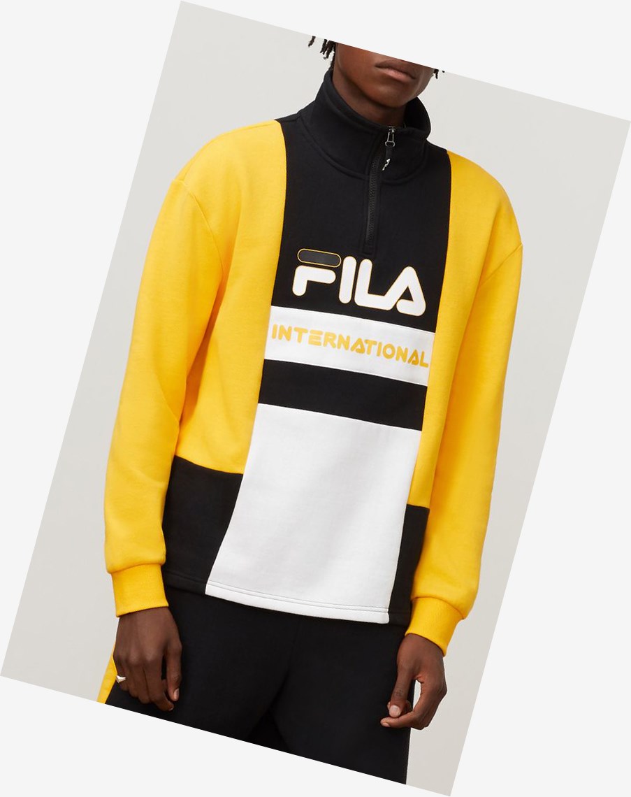 Fila Damiano Funnel Neck Sweatshirt Gfus/Blk/Wht | IZWCS-5814