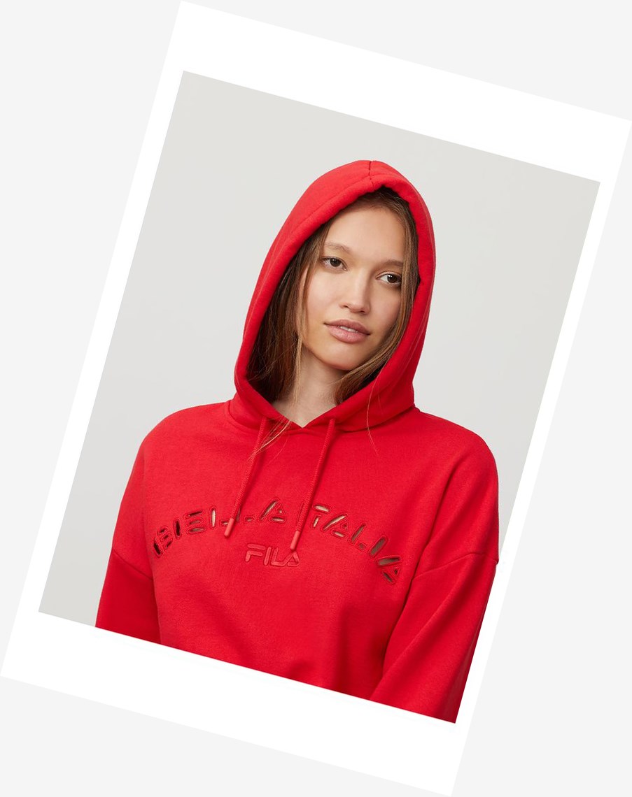 Fila Dana Hoodie Chinesred | JOWUA-5817