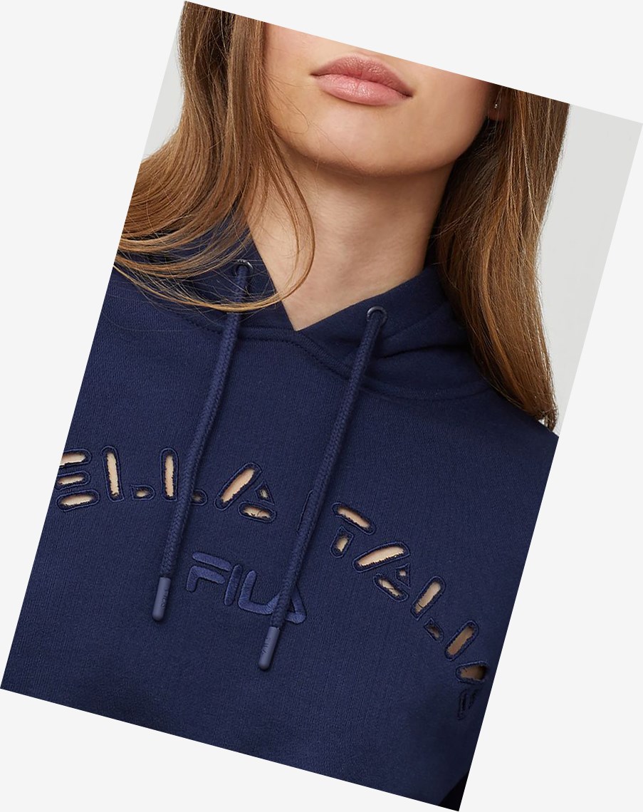 Fila Dana Hoodie Peacoat | HQEIM-4592