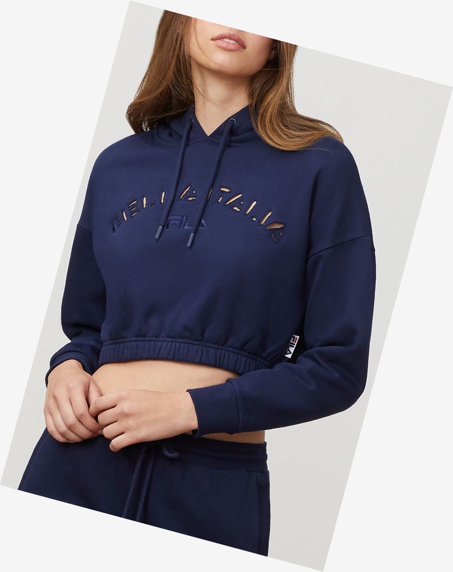 Fila Dana Hoodie Peacoat | HQEIM-4592