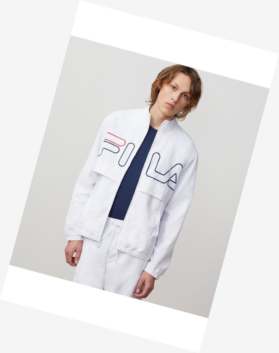 Fila Dani Woven Jacket Białe | SJFLD-0564