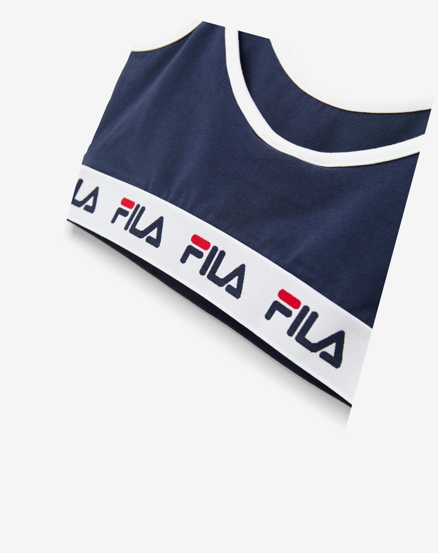 Fila Deeba Bra Top Białe Czerwone | AUTRZ-0354