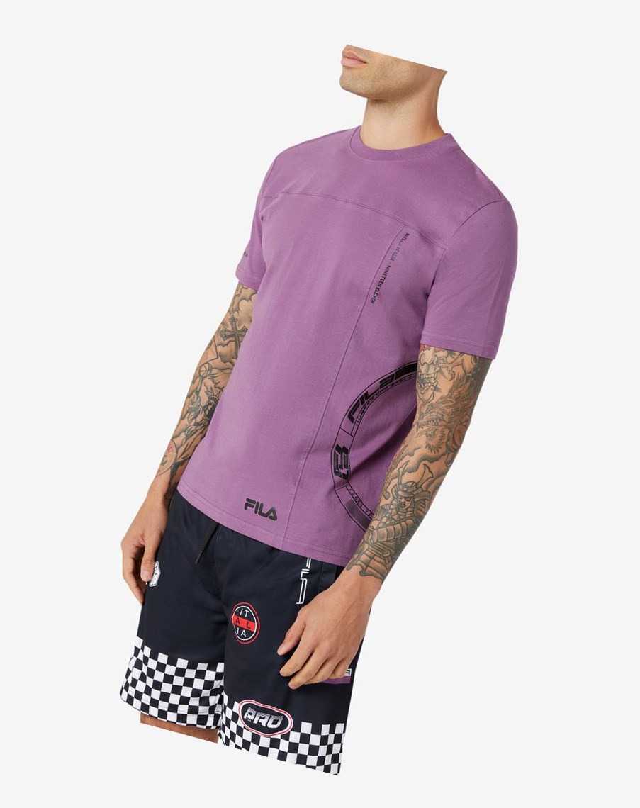 Fila Deltalife Grafiką Tee 558 Violet | ACGXD-1560