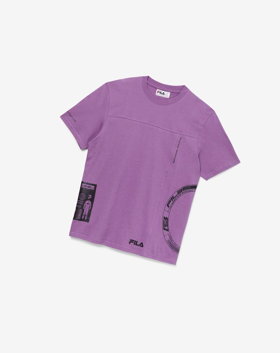 Fila Deltalife Grafiką Tee 558 Violet | ACGXD-1560