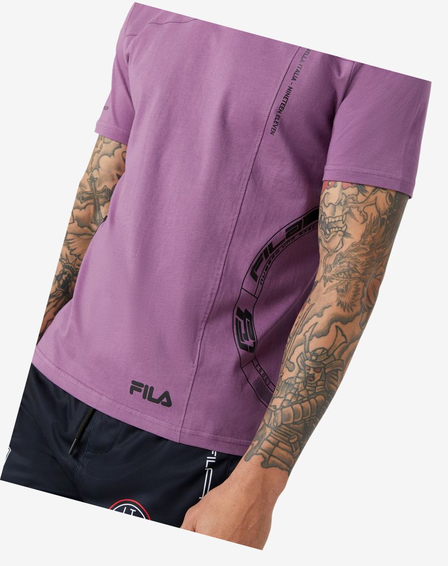 Fila Deltalife Grafiką Tee 558 Violet | SLRAK-1035